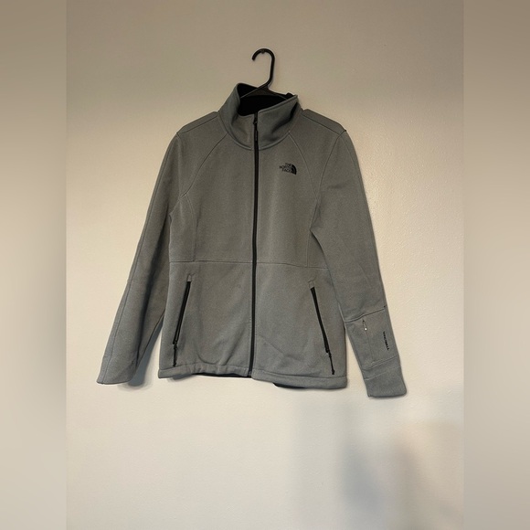 The North Face Women’s Apex Risor Gray Jacket Full Zipper - Picture 2 of 6